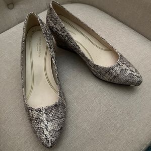 Cole Haan snakeskin size 8.5 wedge